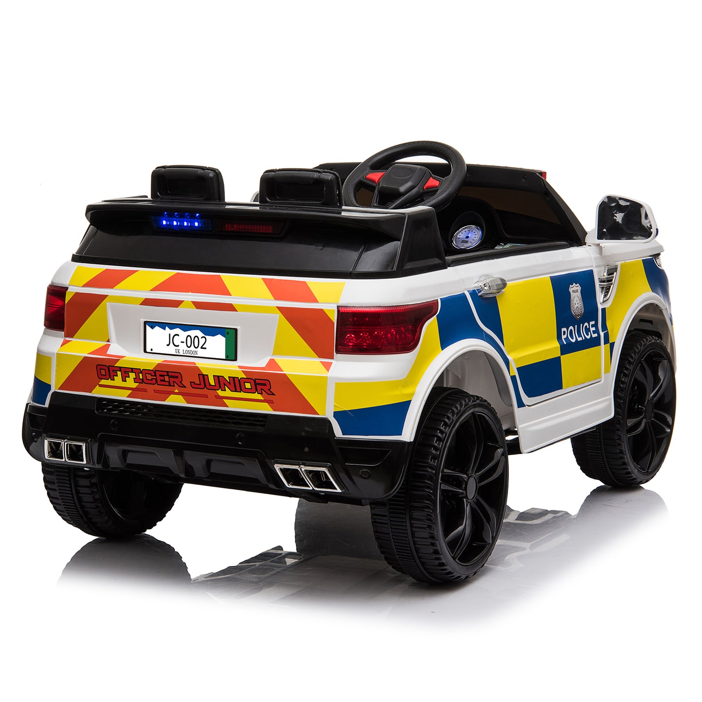 LEADZM Dual Drive 12V 7Ah Police Car with 2.4G Remote Control