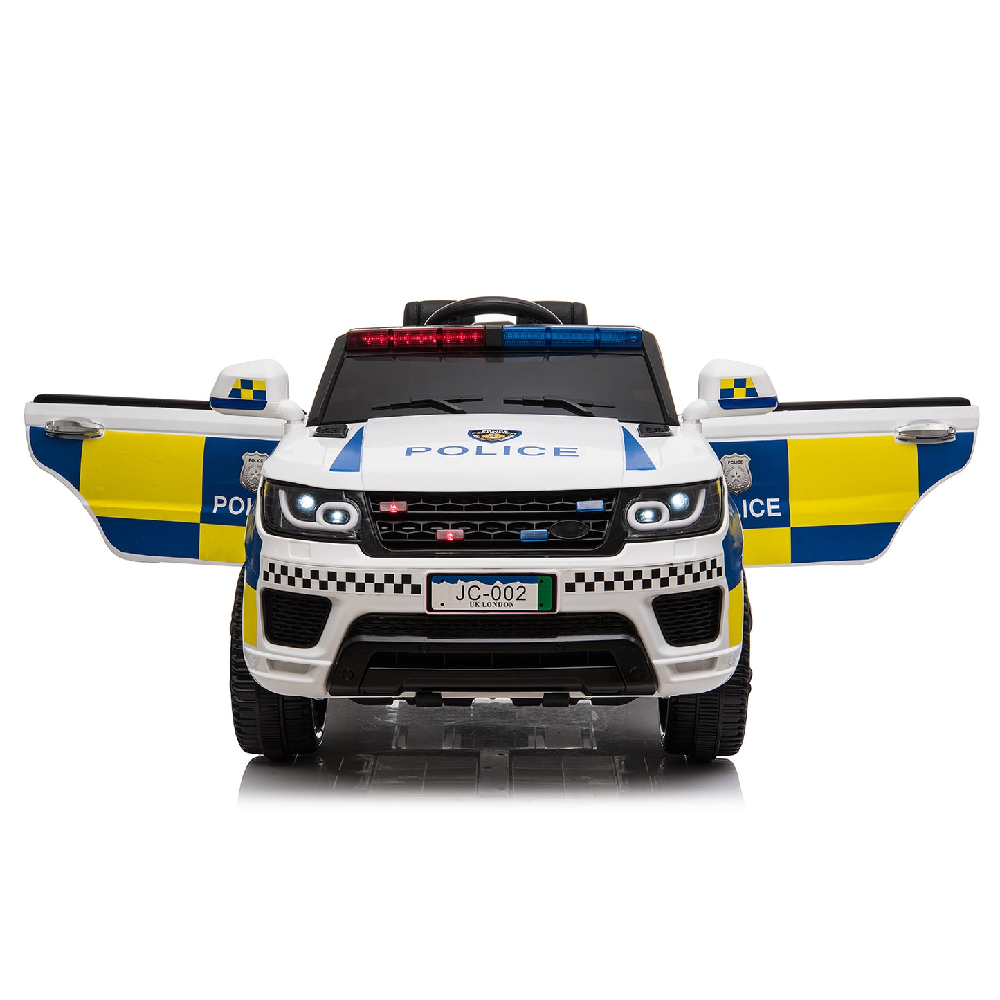 LEADZM Dual Drive 12V 7Ah Police Car with 2.4G Remote Control