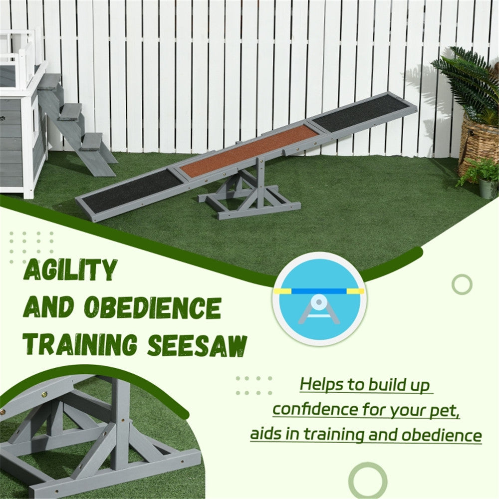 Wooden Dog / Pet Agility Seesaw