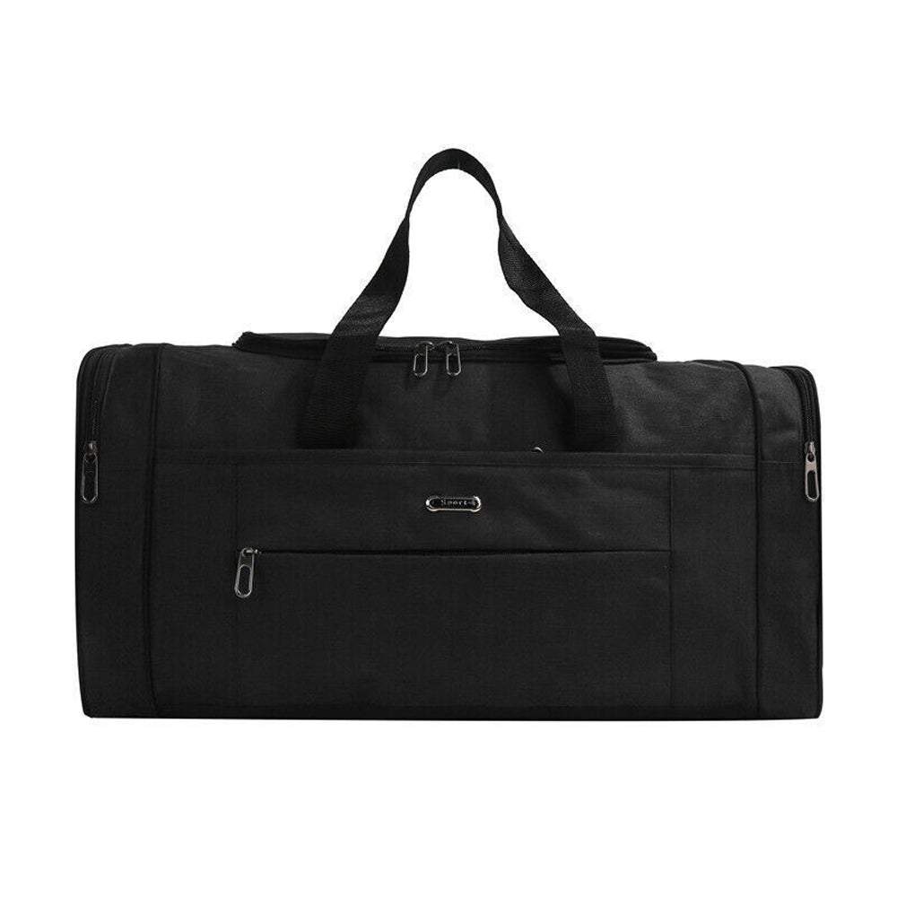 Large 2ft / 60cm Travel, Gym, Exercise and Sports Duffle Shoulder Holdall Bag in Black