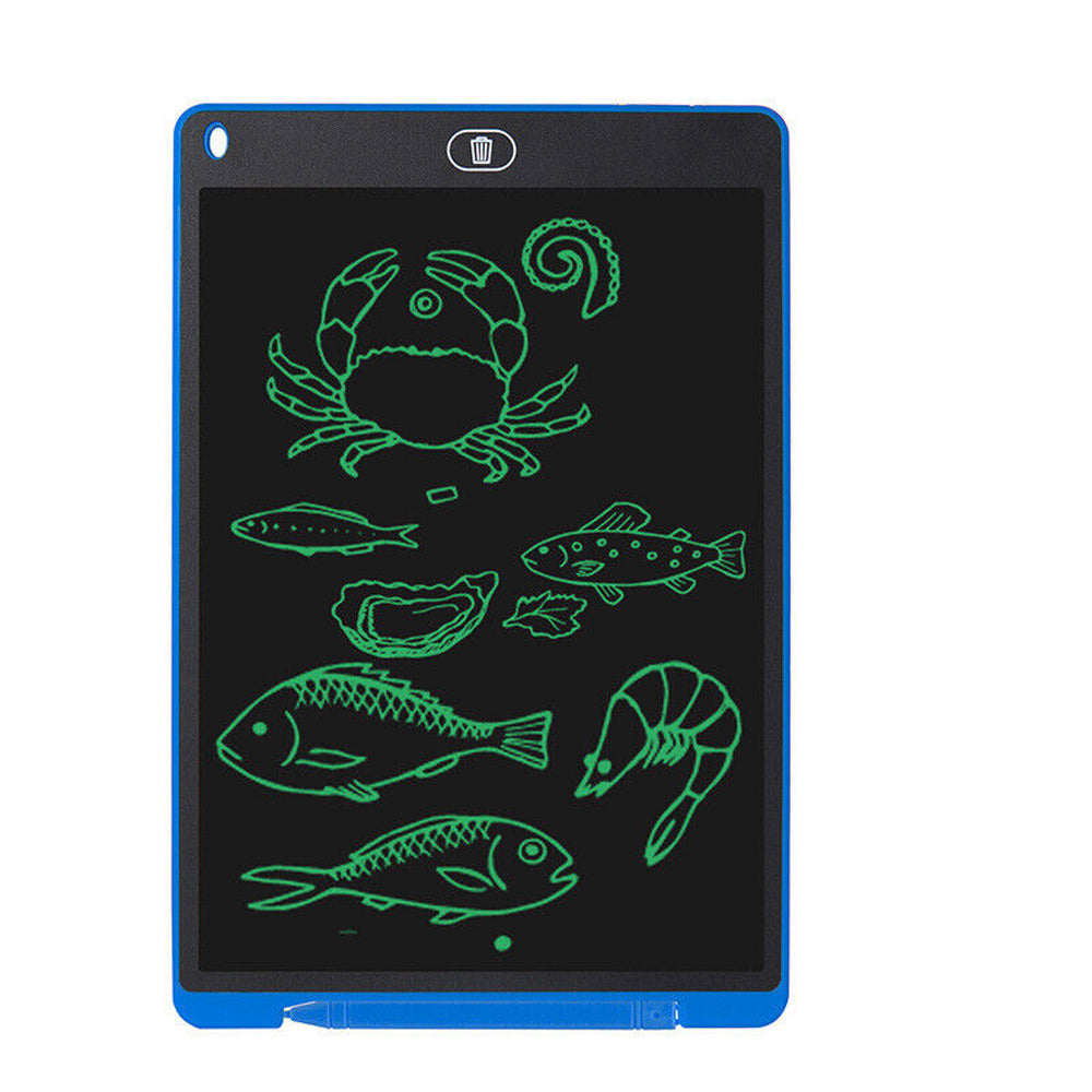 12" LCD Battery Operated Electronic Drawing and Writing Screen in Blue