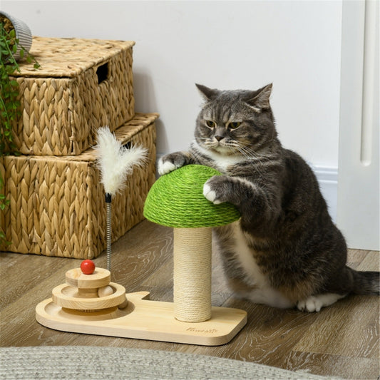 Cute Mushroom Shaped Platform Cat Scratching Post