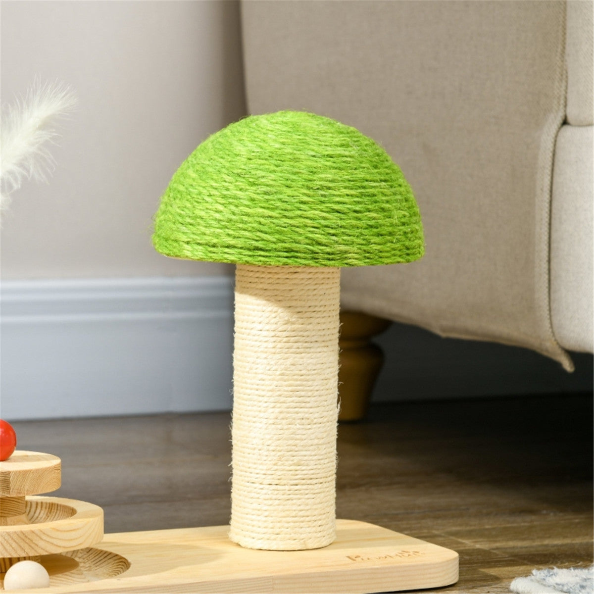 Cute Mushroom Shaped Platform Cat Scratching Post