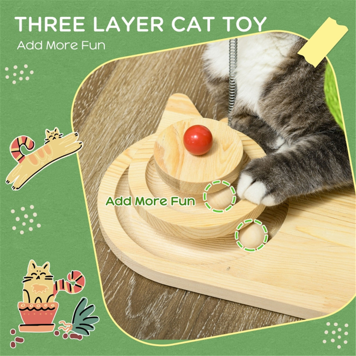 Cute Mushroom Shaped Platform Cat Scratching Post