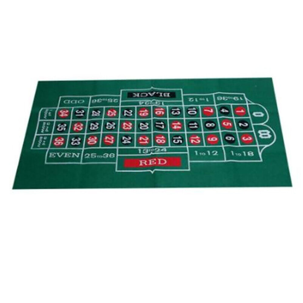 Waterproof Double Sided Blackjack and Poker Casino Poker Table Top Felt Cloth Cover Mat