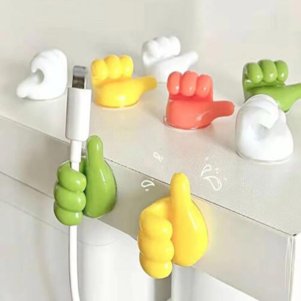 12 Piece Novelty Multifunctional Multicolour Self-Adhesive Thumb Hook Holders