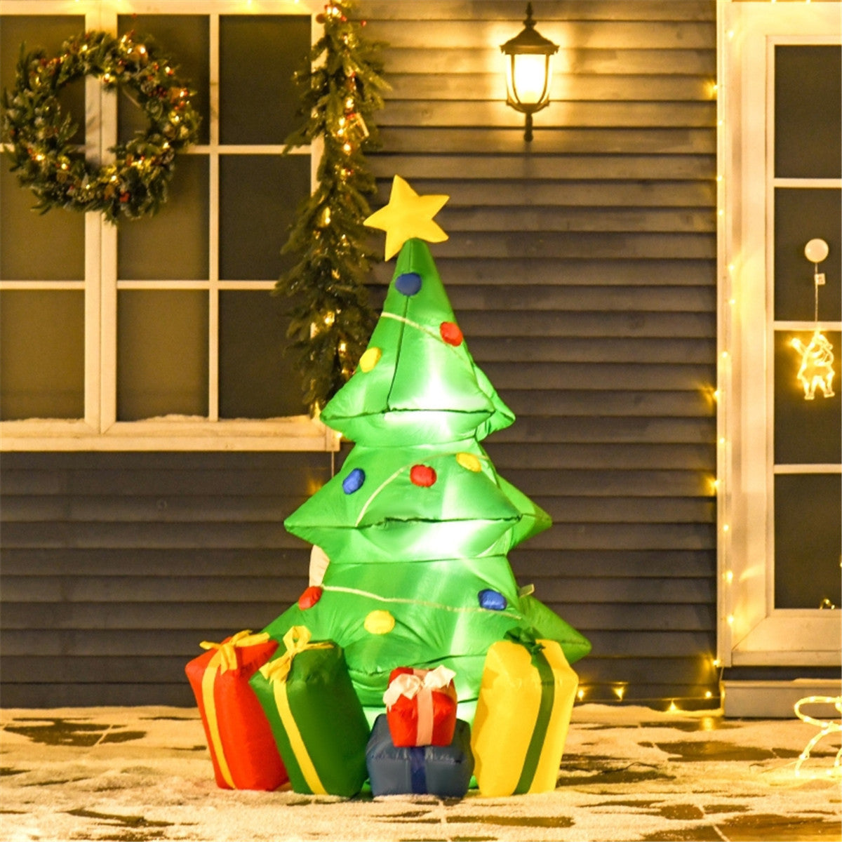 5ft LED Lit Inflatable Christmas Tree