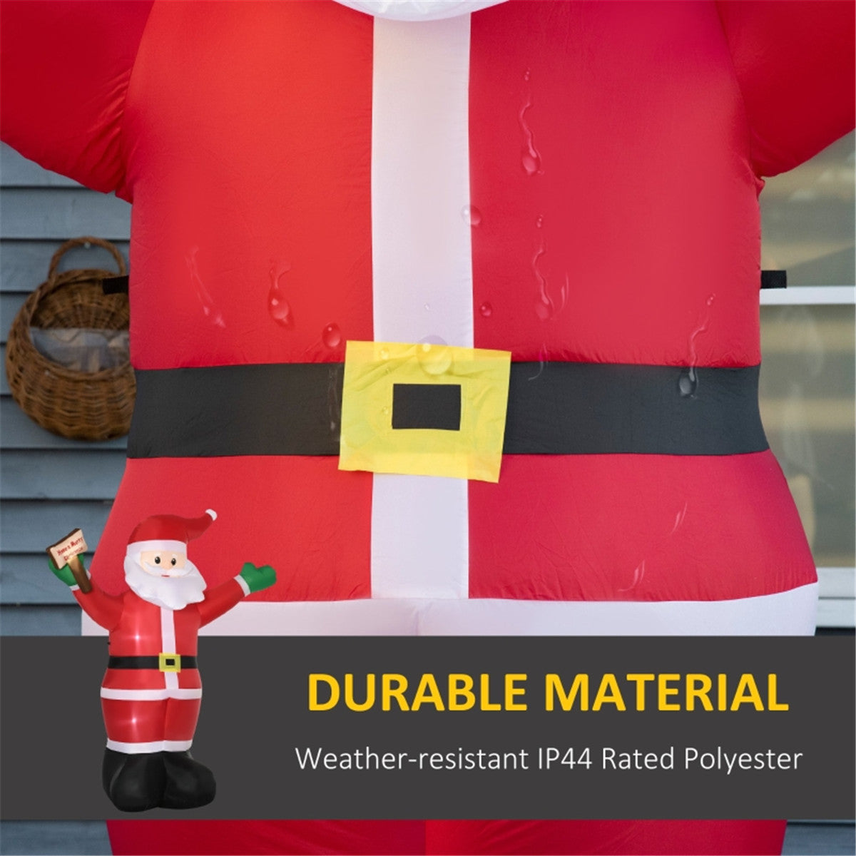 8ft LED Lit Inflatable Christmas Santa