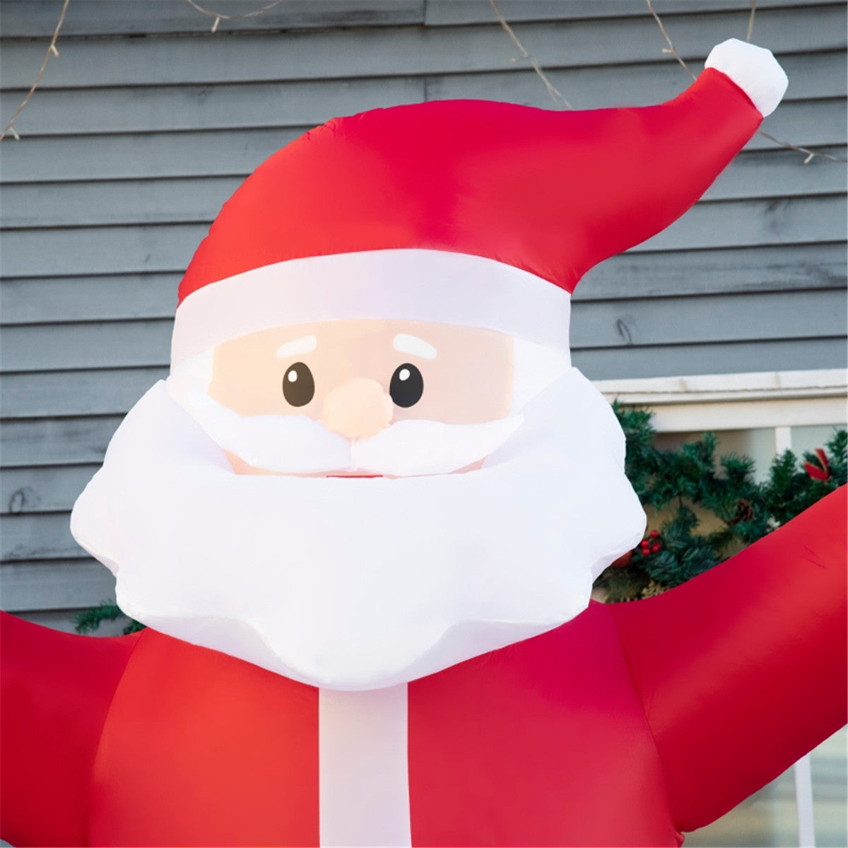 8ft LED Lit Inflatable Christmas Santa