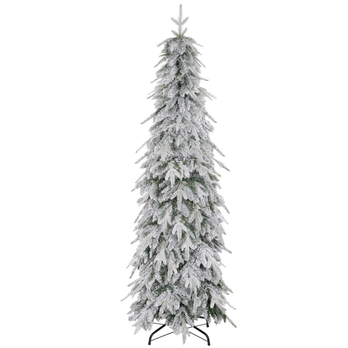 6 ft Snow Covered Pencil Christmas Tree