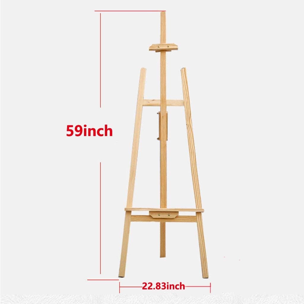 5ft / 150cm Wooden Easel Display, Art, Craft, Studio Display Stand