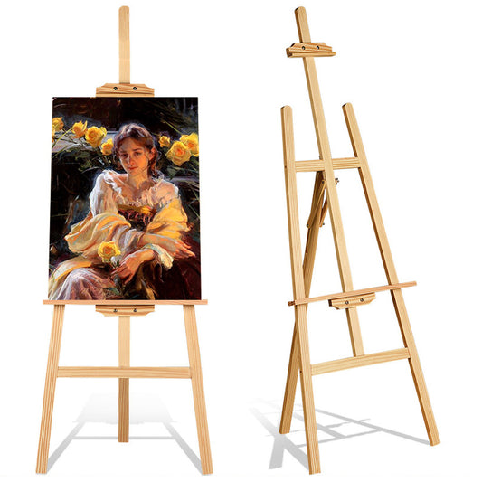 5ft / 150cm Wooden Easel Display, Art, Craft, Studio Display Stand