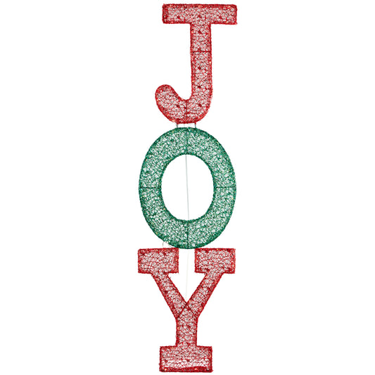 LED Lit Large Christmas JOY Letters