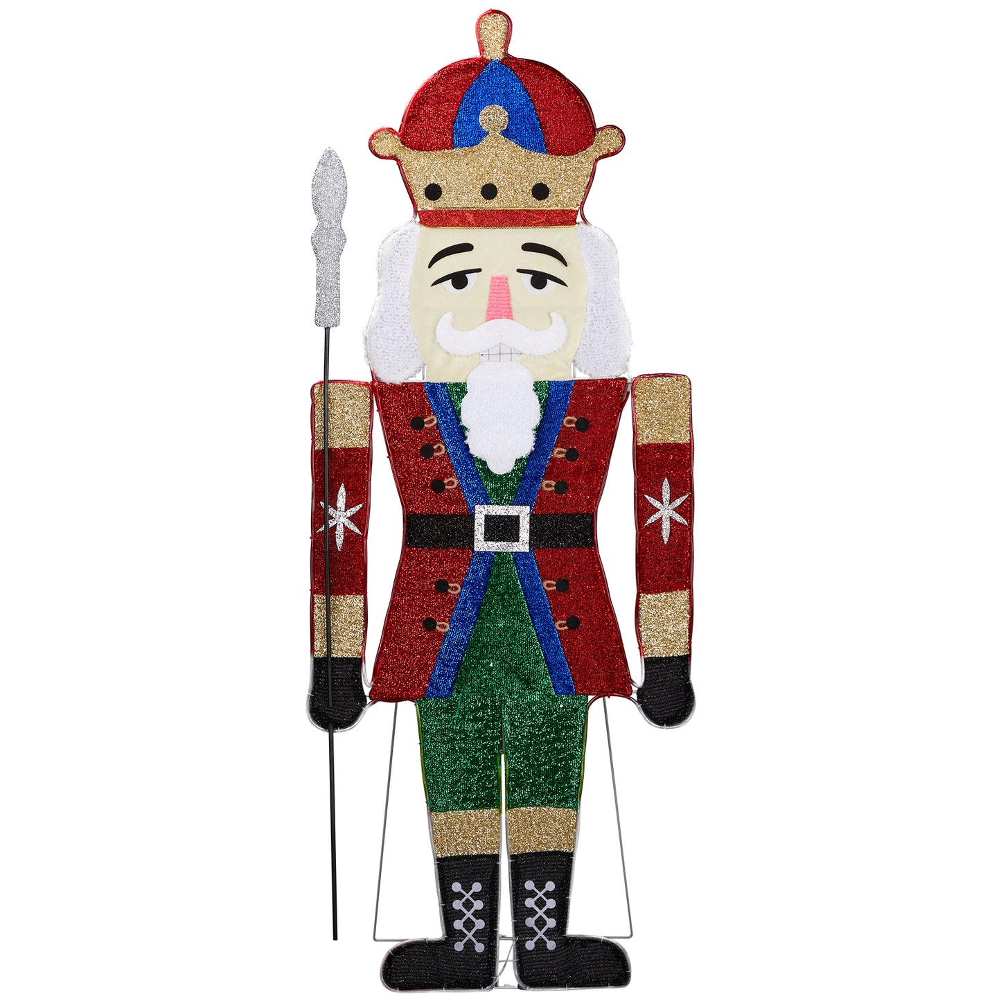 5.5ft LED Lit Christmas Nutcracker Soldier