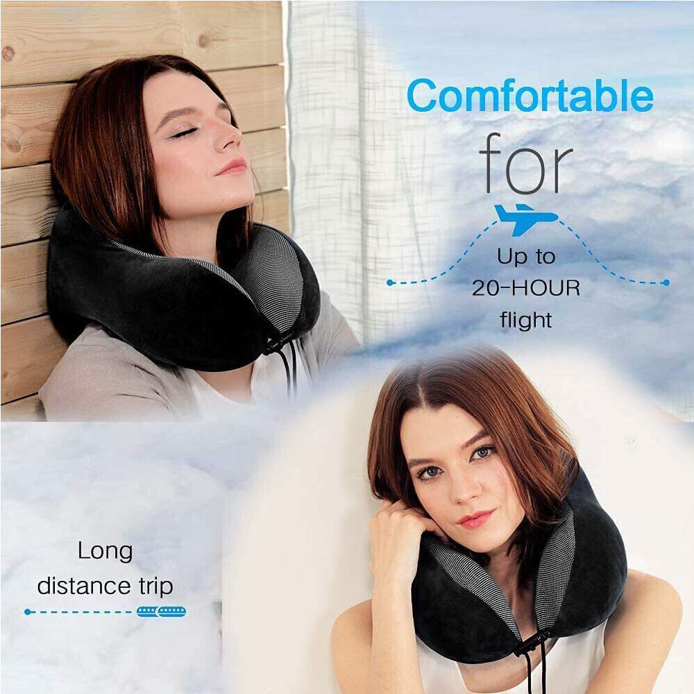 Memory Foam Neck Support Travel Pillow