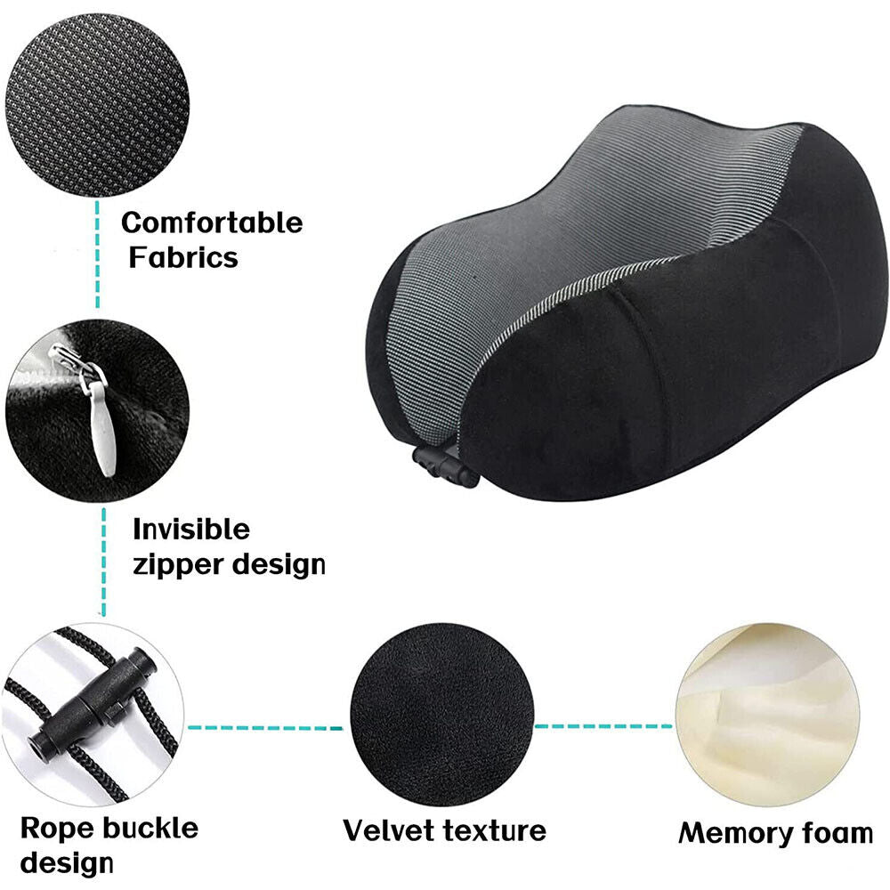 Memory Foam Neck Support Travel Pillow