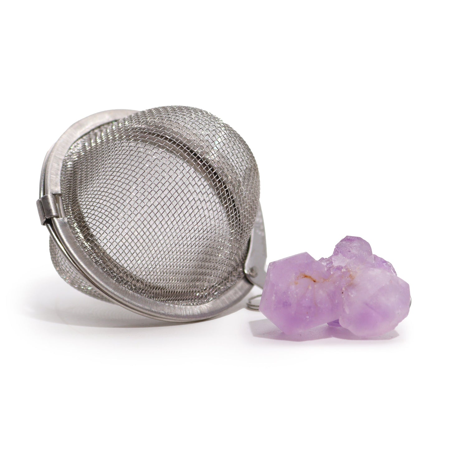 Raw Crystal Gemstone Tea Strainer - Amethyst Cluster (for SERENITY and CALM)