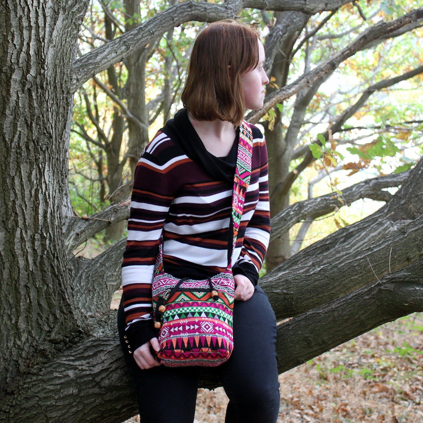 Handmade Jacquard Backpack, Sling and Student Bags / Various Styles and Colours