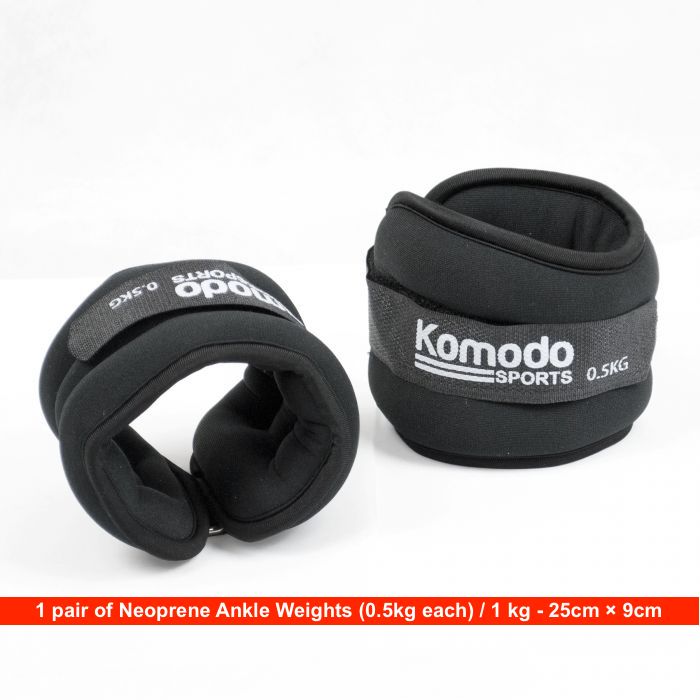 Neoprene Ankle Weights 1kg / 2kg or 3kg