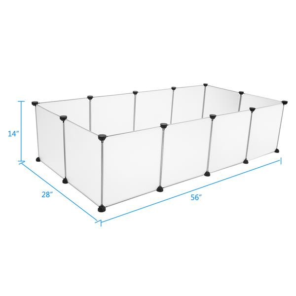 Large Portable Adaptable Metal and Plastic Puppy or Small Animal Playpen