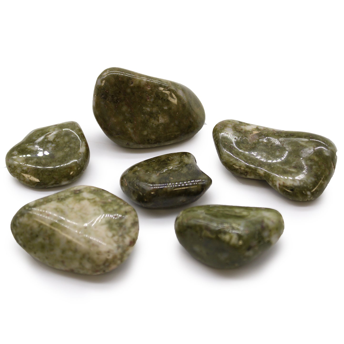 6 x Large / Naturally Selected African Tumble Stones A - G