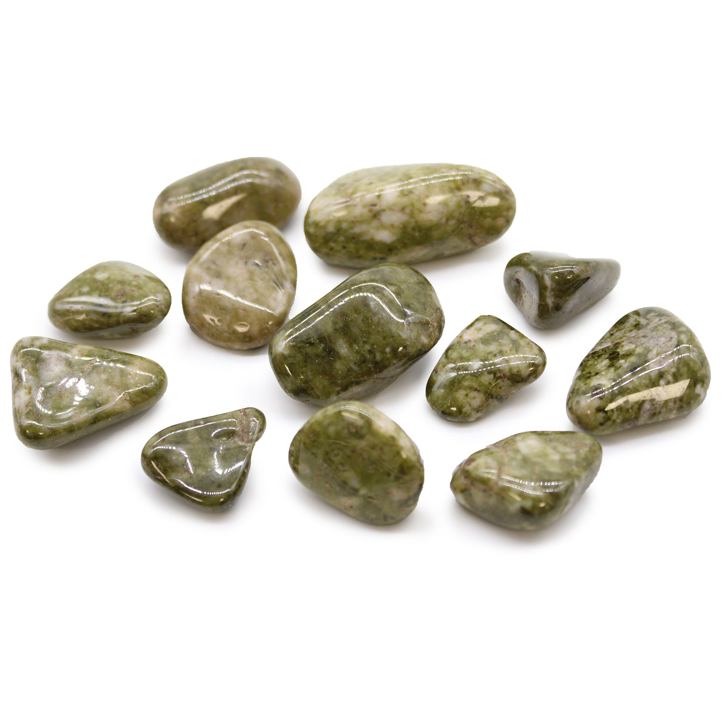 12 x Medium / Naturally Selected African Tumble Stones A - G