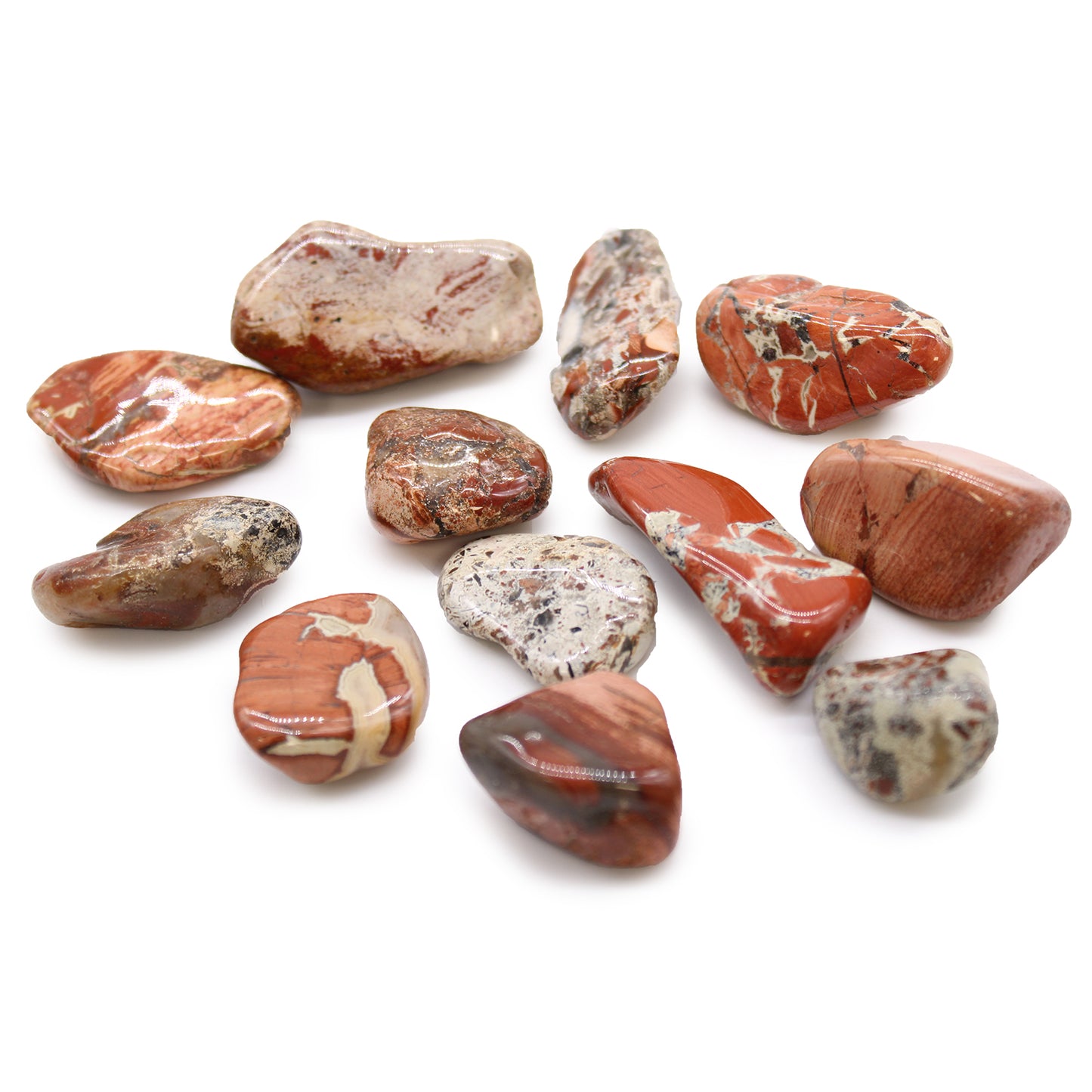 12 x Medium / Naturally Selected African Tumble Stones J - Z