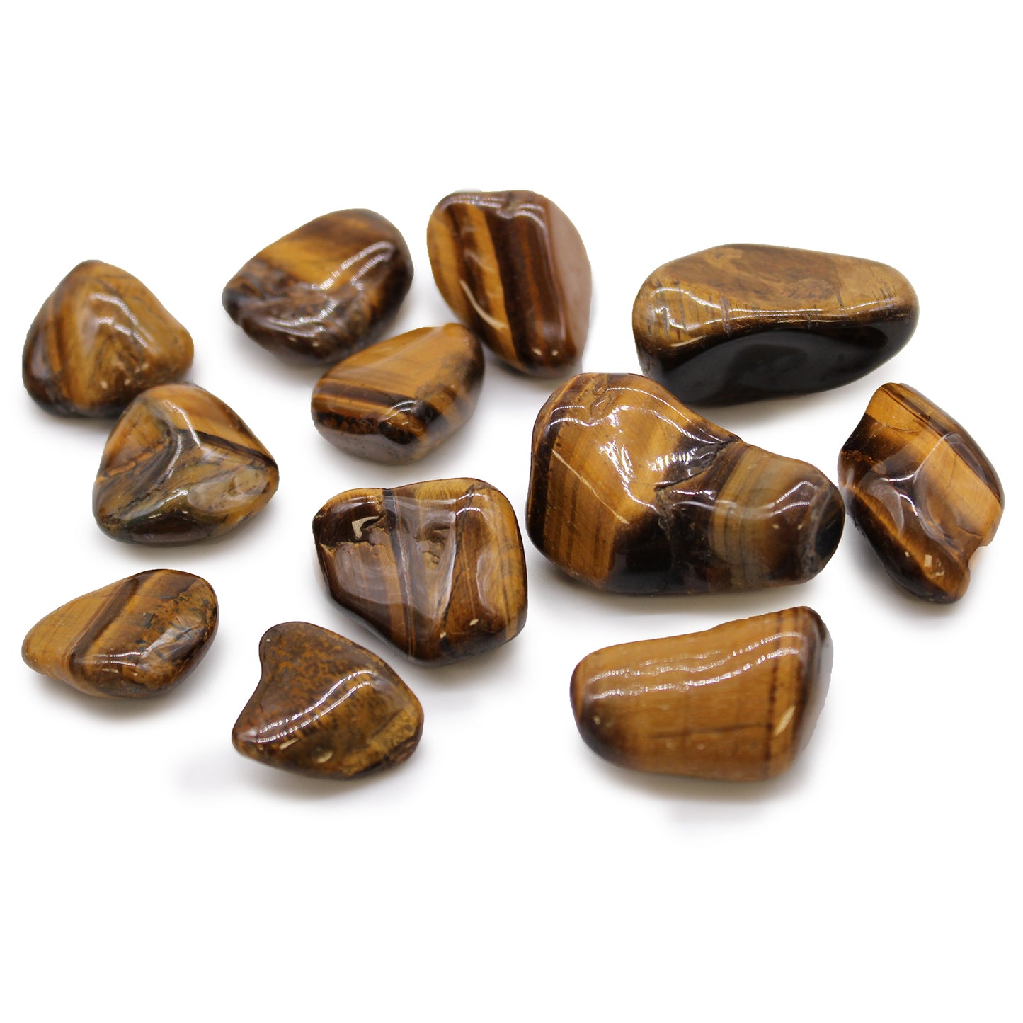 12 x Medium / Naturally Selected African Tumble Stones J - Z