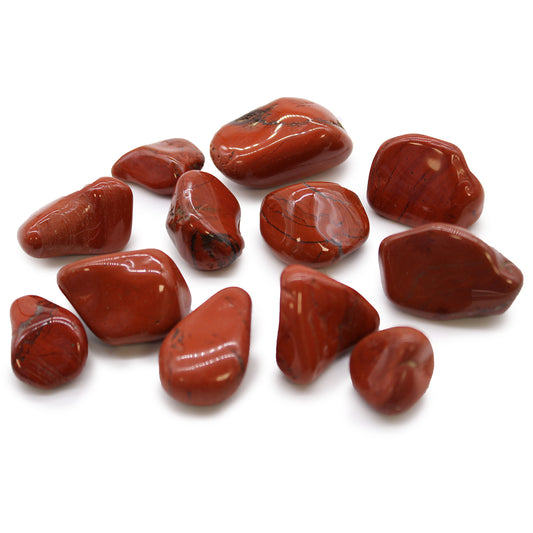 12 x Medium / Naturally Selected African Tumble Stones J - Z