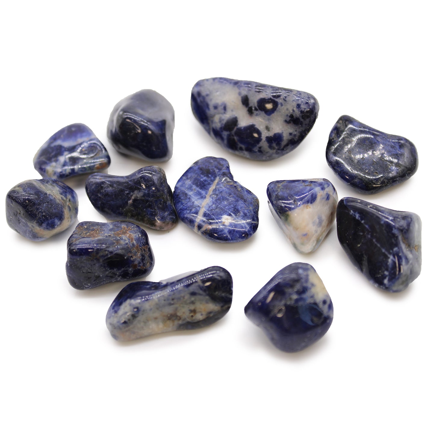 12 x Medium / Naturally Selected African Tumble Stones J - Z