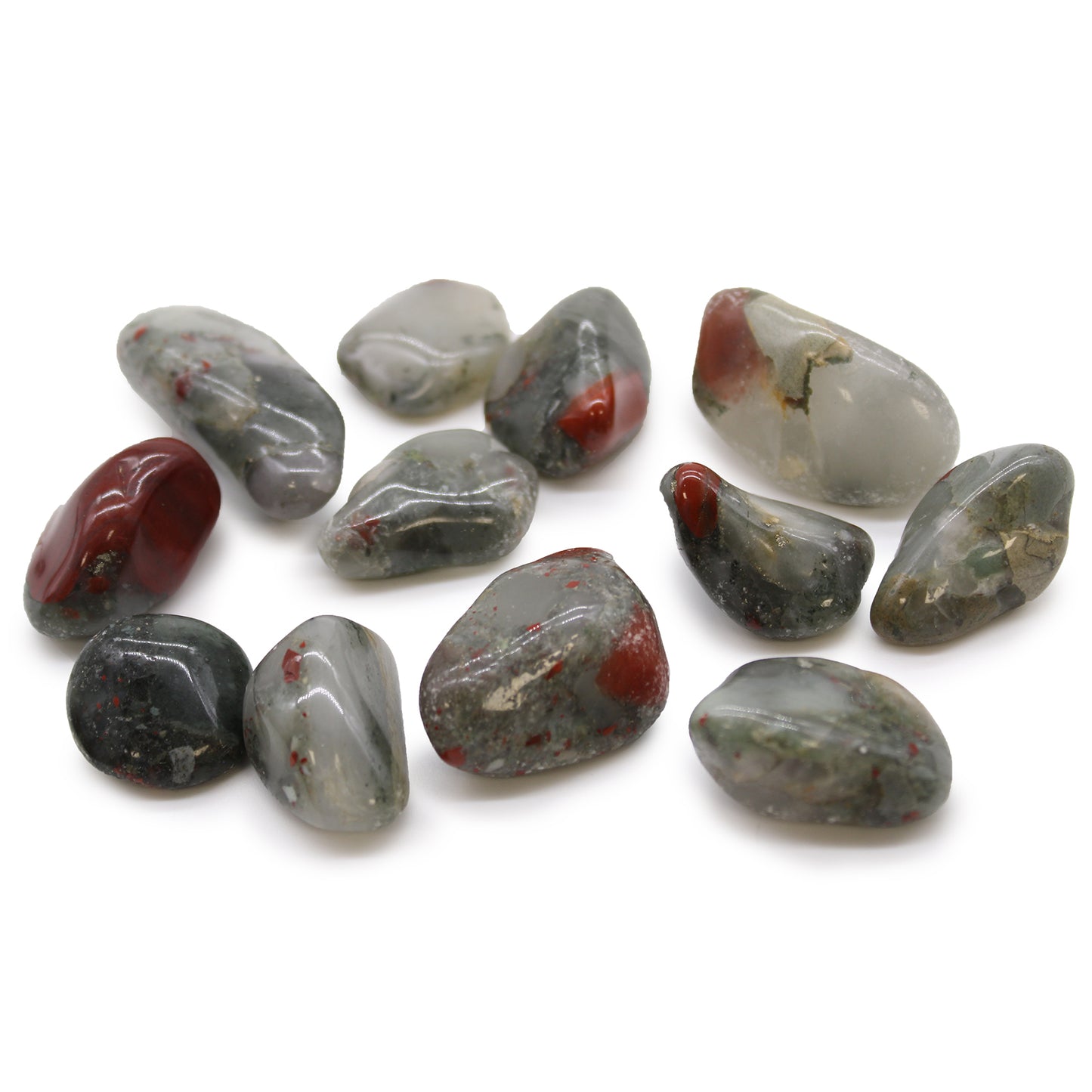 12 x Medium / Naturally Selected African Tumble Stones A - G