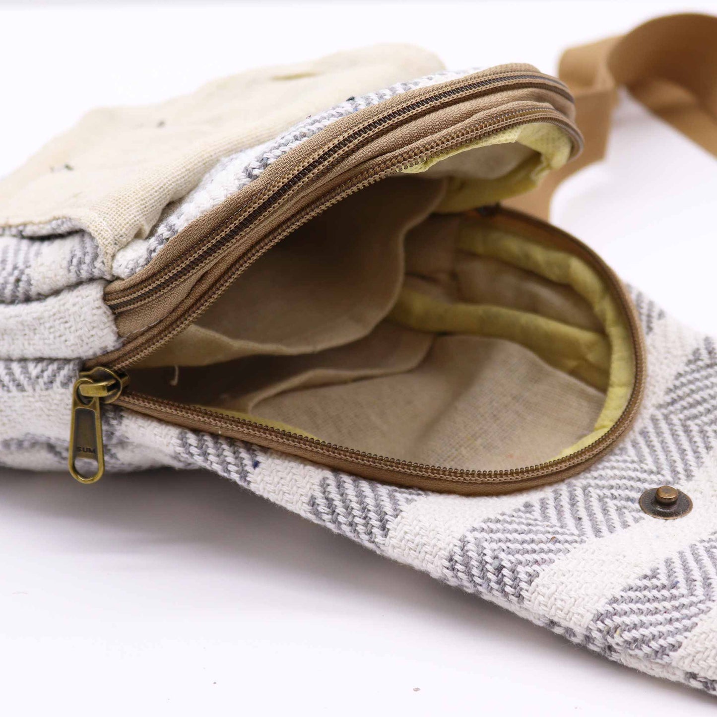 Spacious and Stylish Natural Cotton Cross-Body Bags / Various Colours