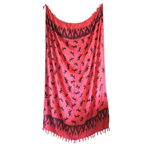 Bali Gecko Sarongs or Scarves