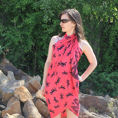 Bali Gecko Sarongs or Scarves