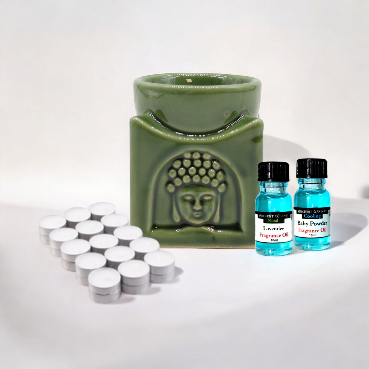 Oil Burner, Fragrance Oils & Tea Lights Gift Set