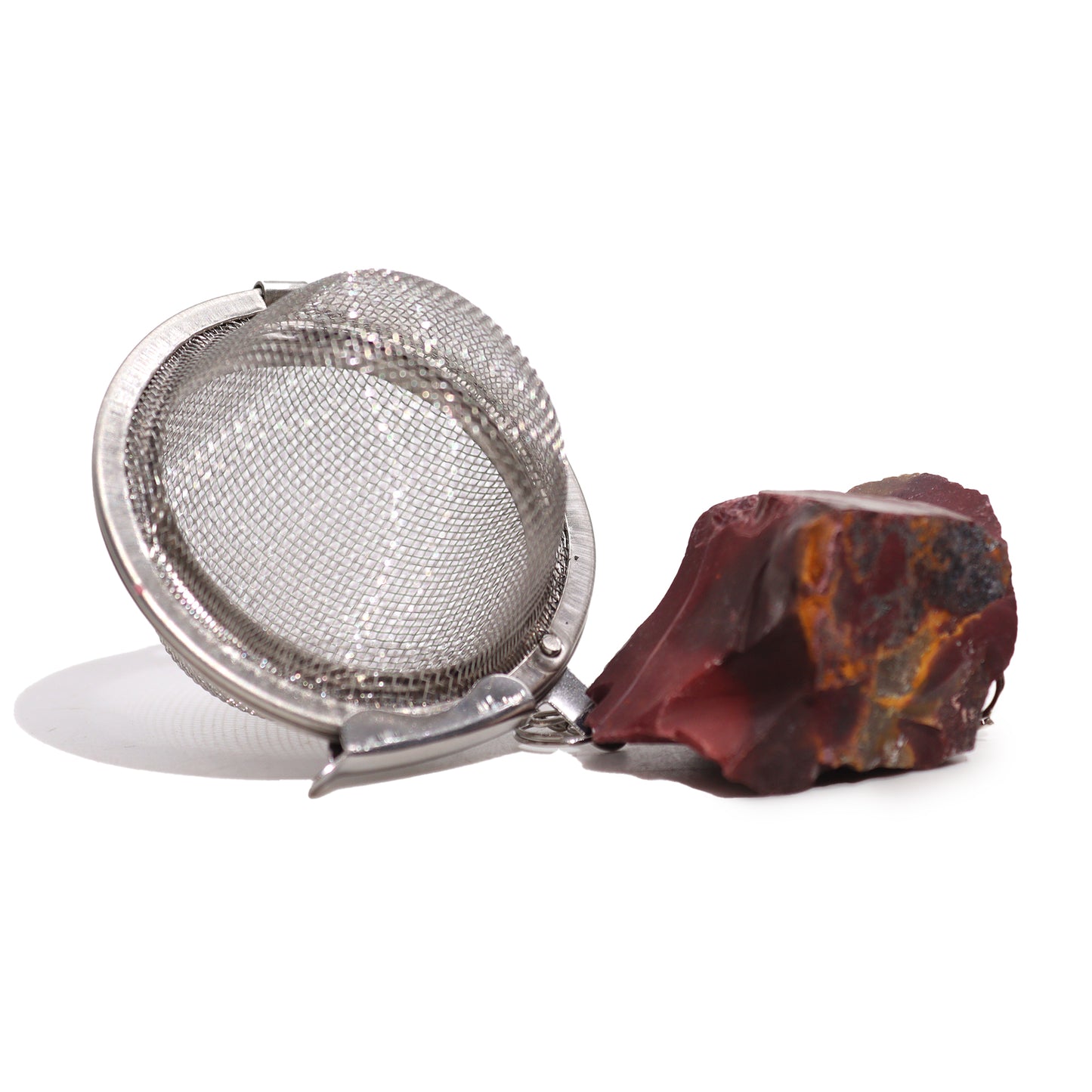 Raw Crystal Gemstone Tea Strainer - Mookaite (for CREATIVITY)