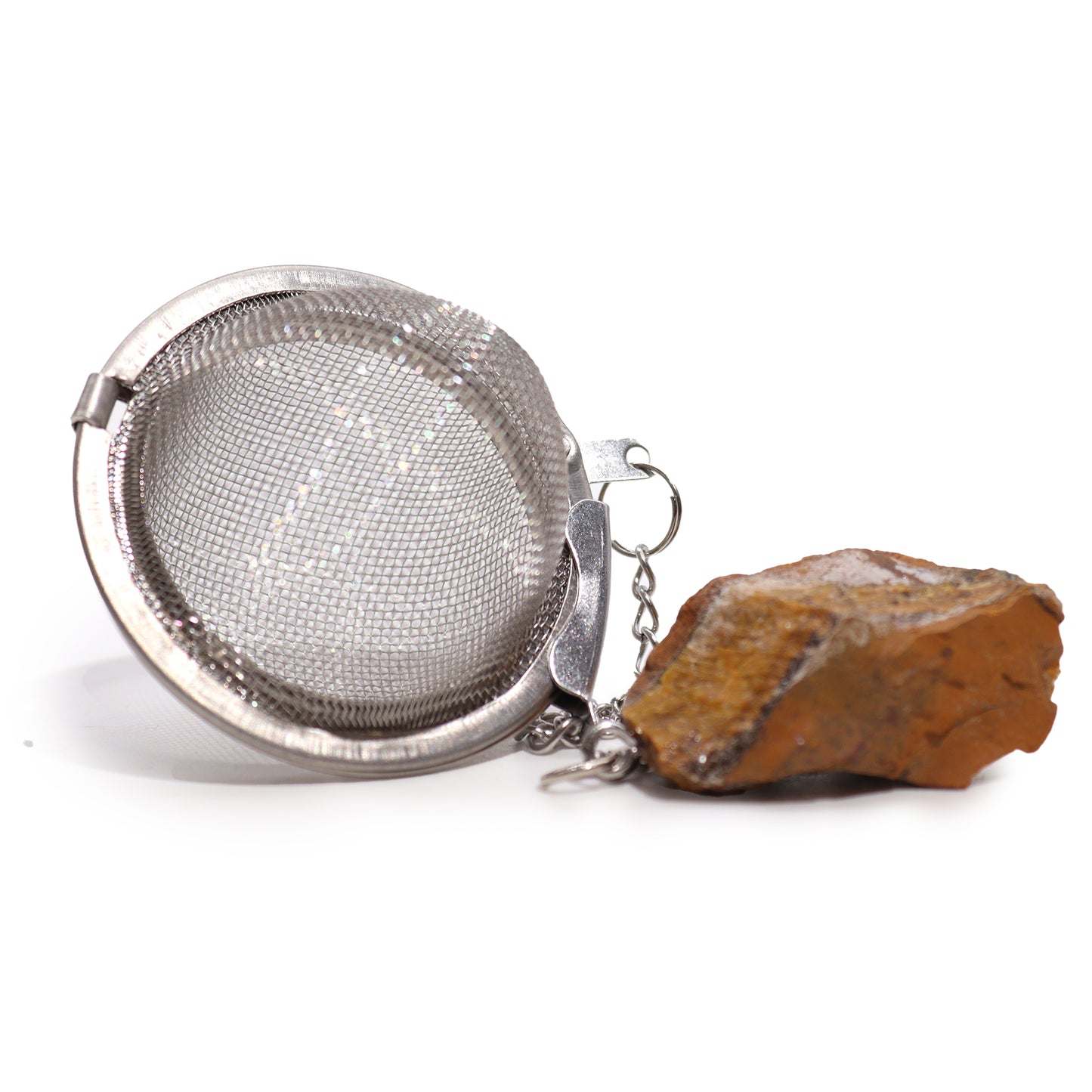 Raw Crystal Gemstone Tea Strainer - Gold Tigers Eye (for ENERGY)