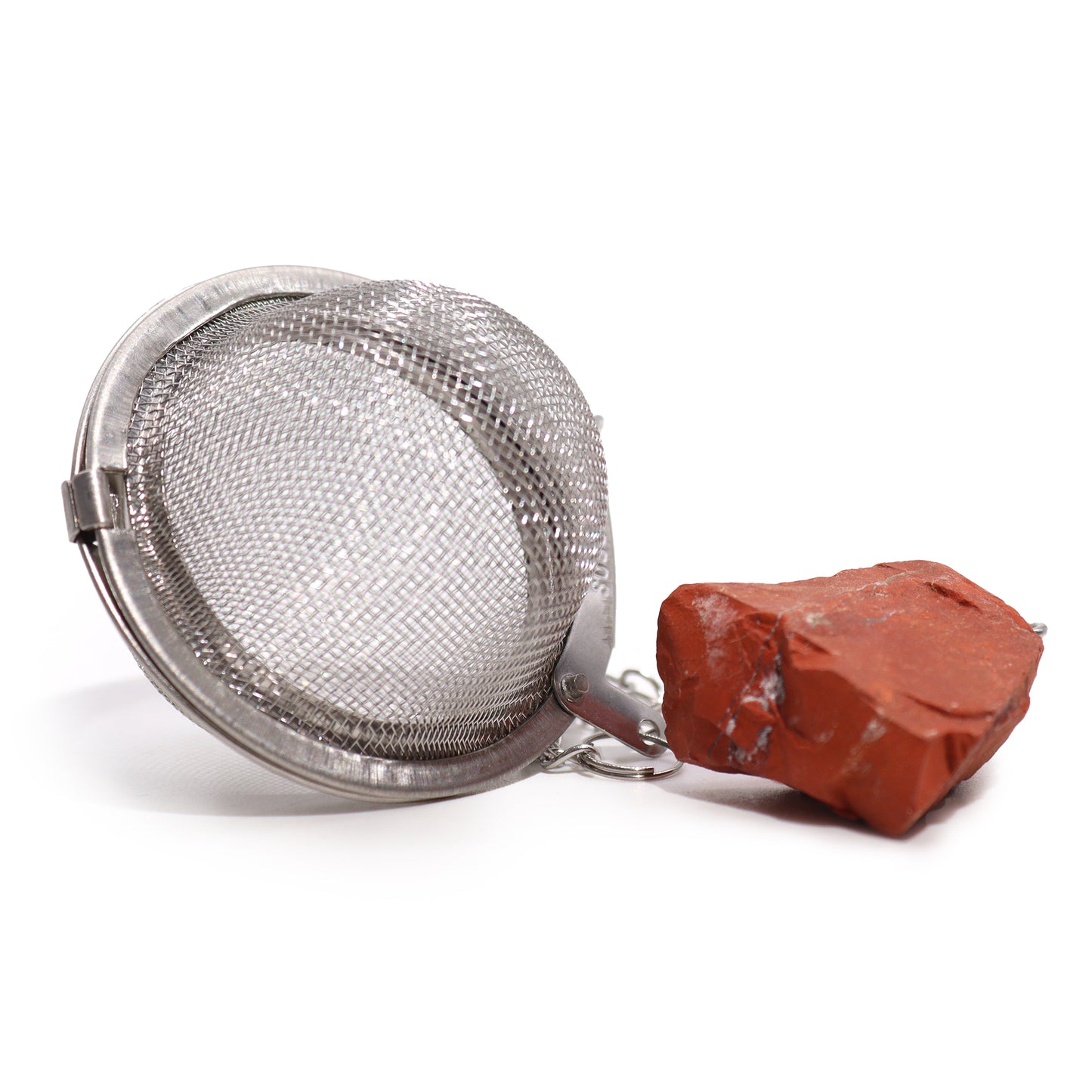 Raw Crystal Gemstone Tea Strainer - Red Jasper (for JOY)