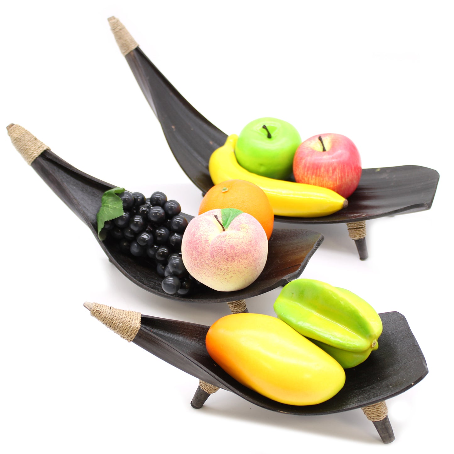 Coconut Leaf Eco-Friendly Fruit Bowl Set of 3