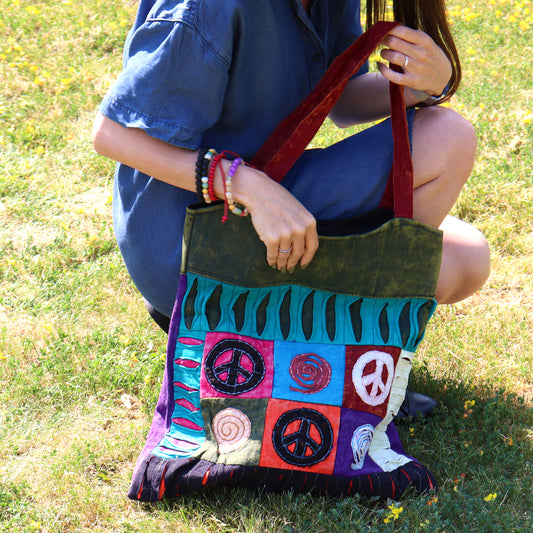 Handmade Indian Peace and Love Bags / Various Designs