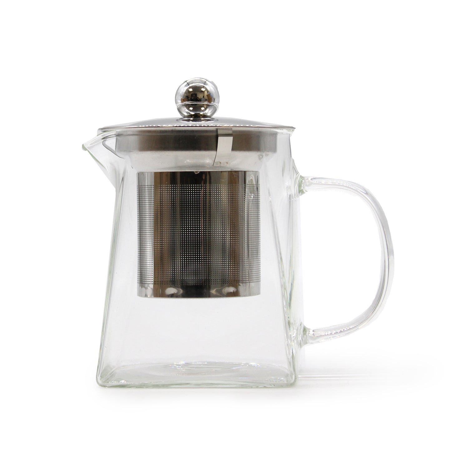 350ml Glass Tower Shaped Infuser Teapot