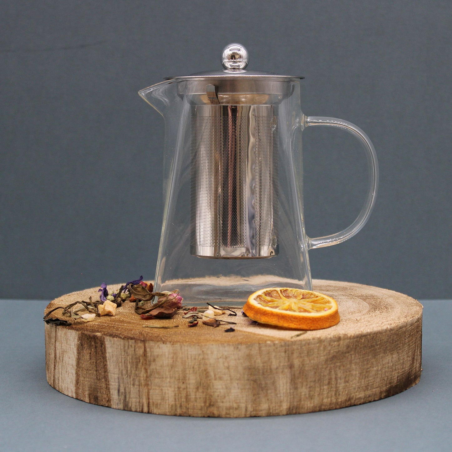 750 ml Glass Tower Shaped Infuser Teapot