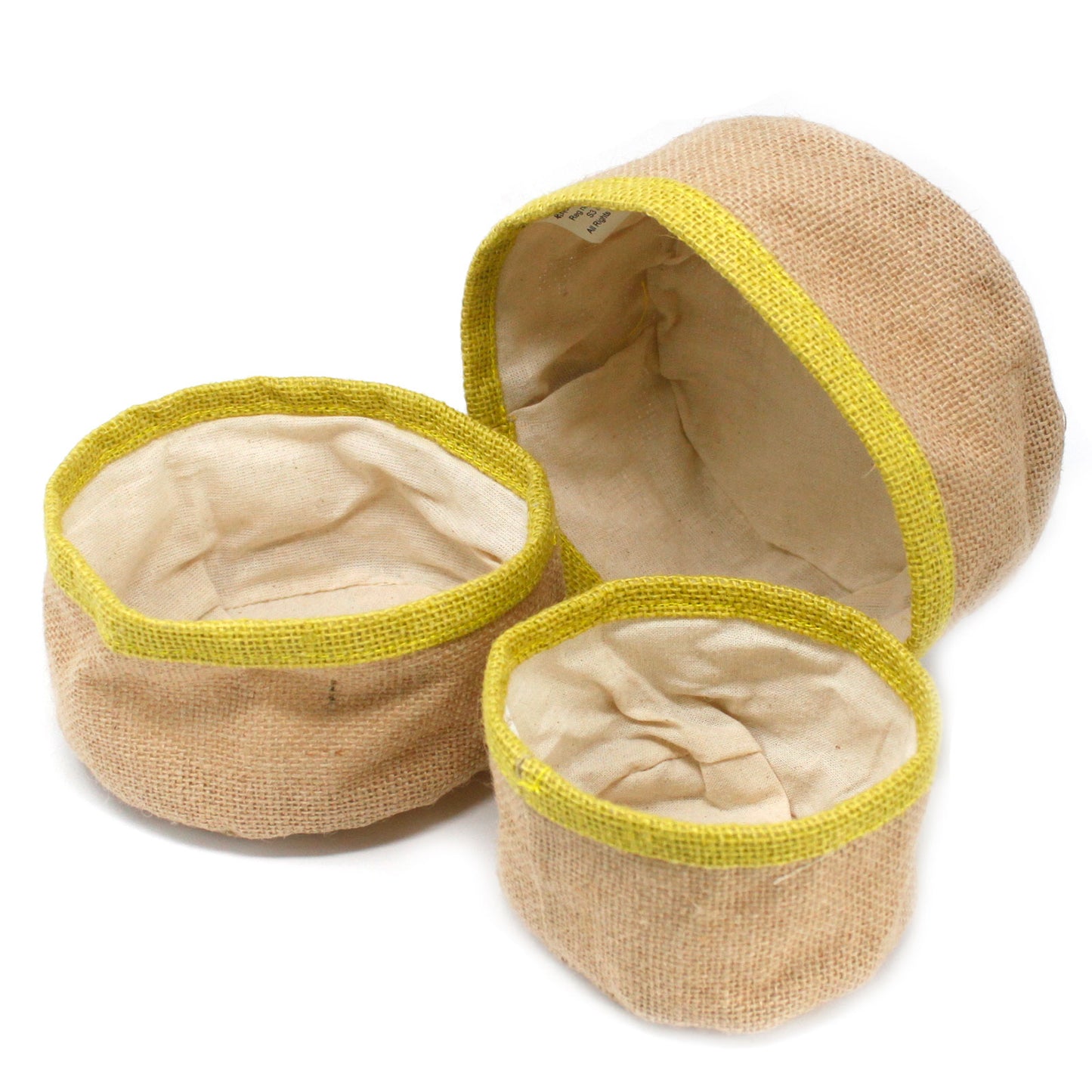 Natural Eco-Friendly Set of 3 Jute Baskets