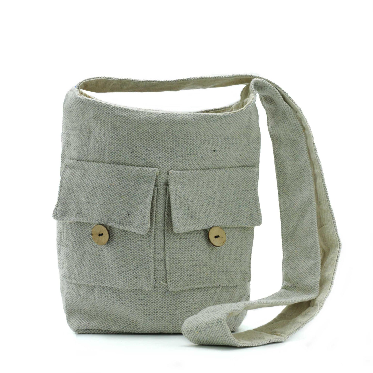 Eco-Chic Natural Tones Eco-Friendly Two Pocket Bags / Various Colours and Sizes