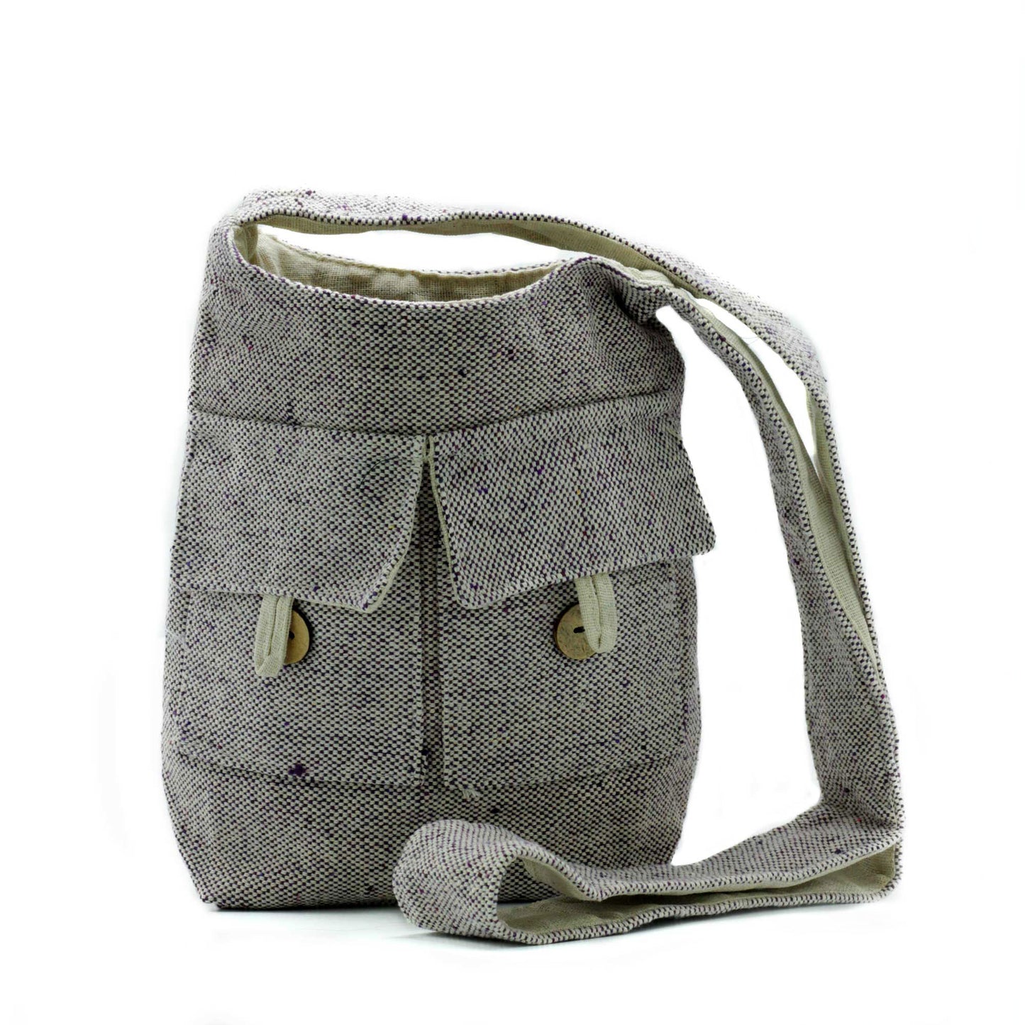 Eco-Chic Natural Tones Eco-Friendly Two Pocket Bags / Various Colours and Sizes