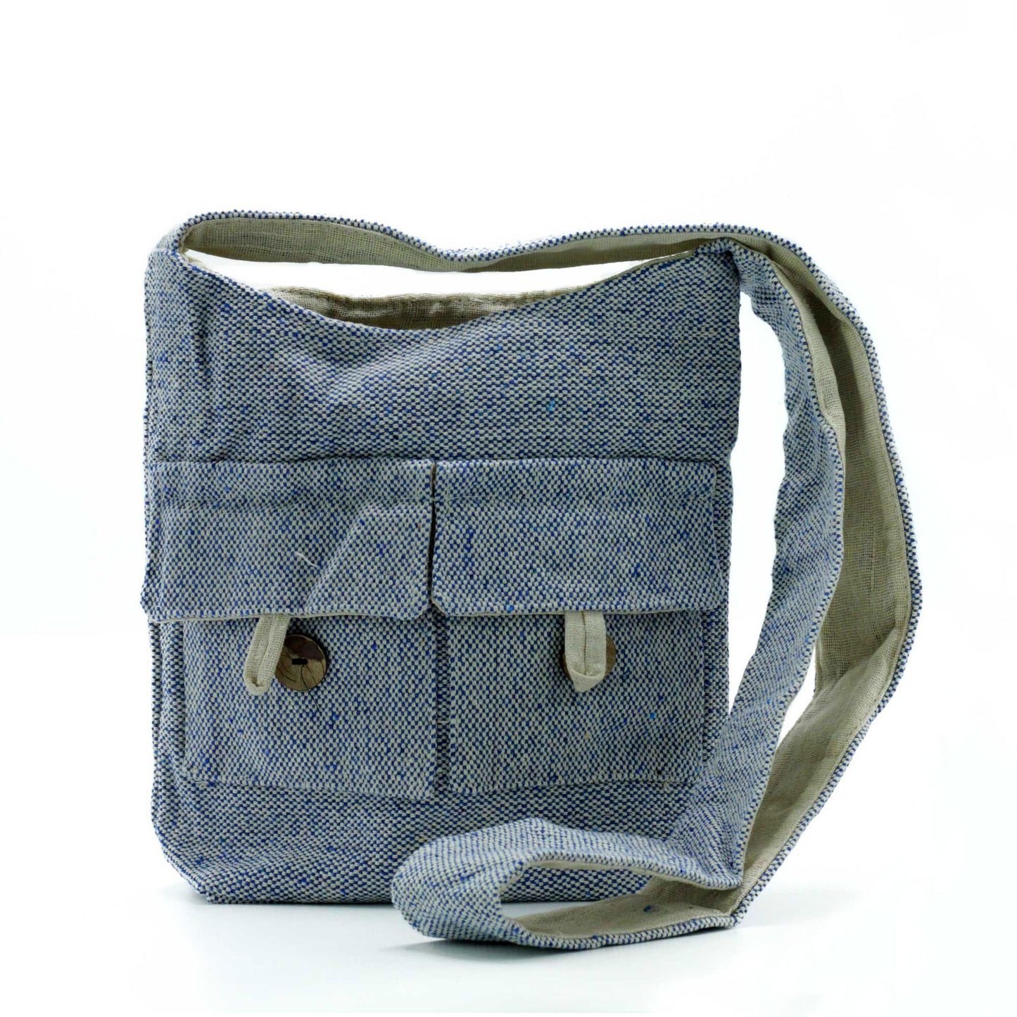 Eco-Chic Natural Tones Eco-Friendly Two Pocket Bags / Various Colours and Sizes