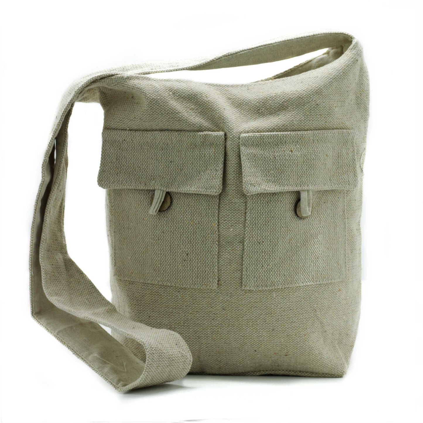 Eco-Chic Natural Tones Eco-Friendly Two Pocket Bags / Various Colours and Sizes