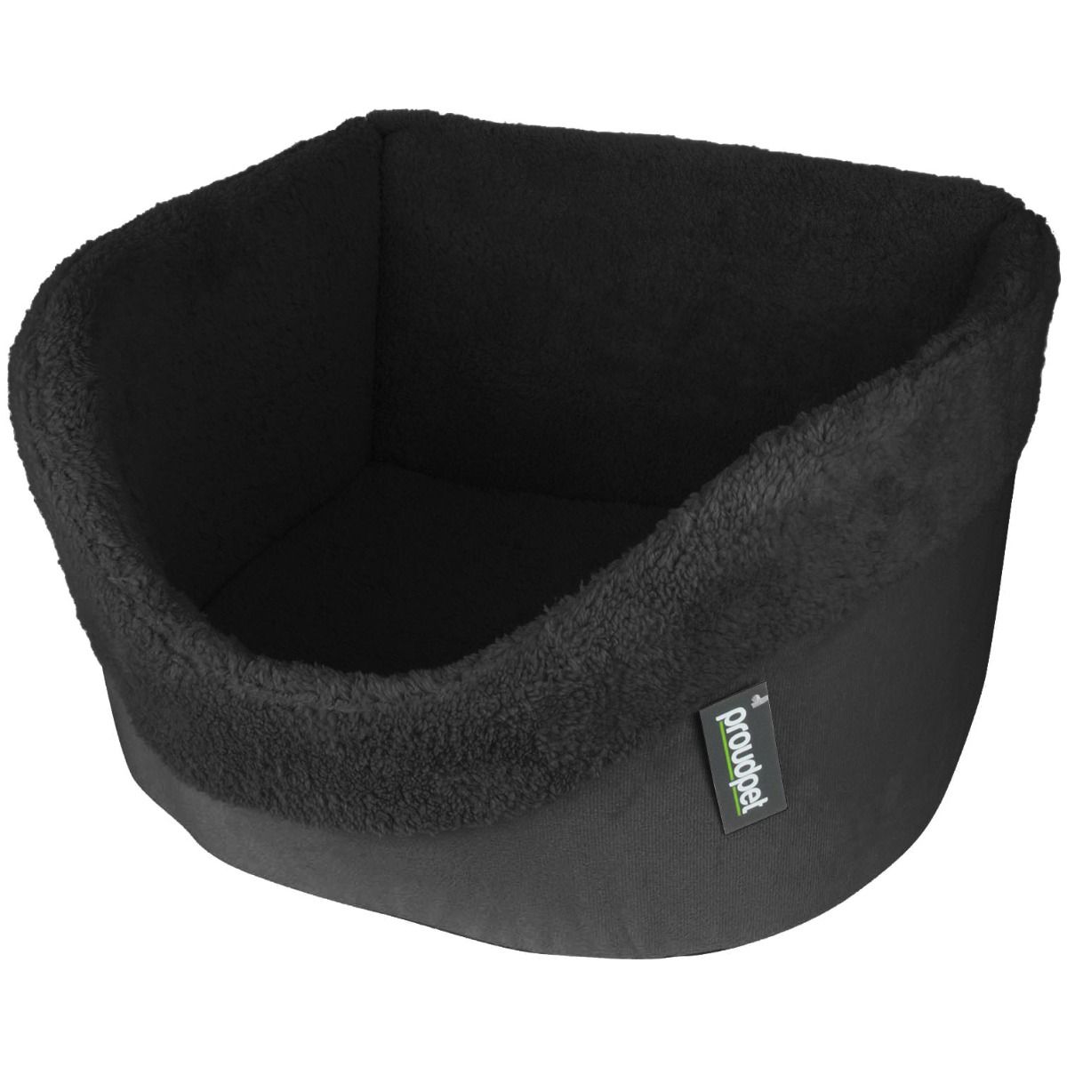 Foldable Soft Fleece Dogs, Cats and Small Animal Car Booster Seat in Black