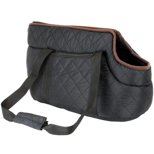 Chic Quilted Pet Carrier for Dogs, Cats and Small Animals in Black