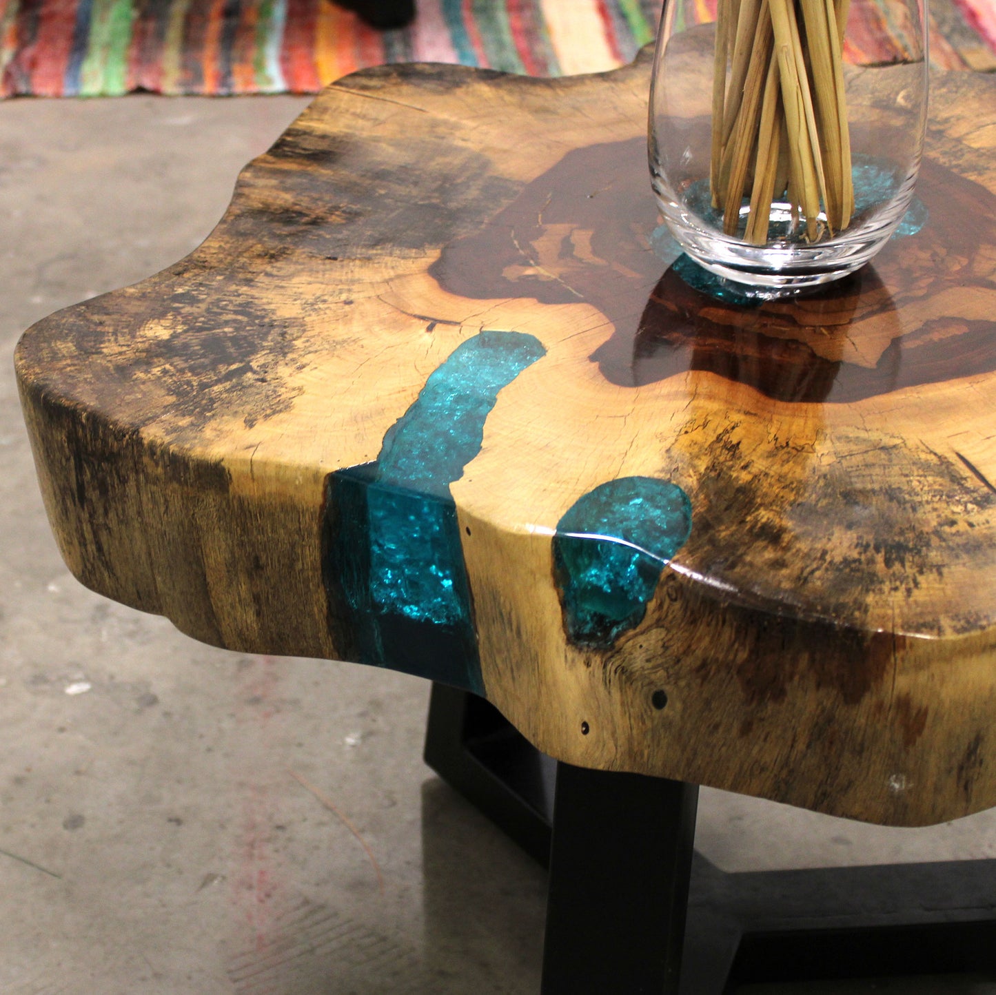 Tamarind and Resin Unique Coffee Table